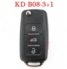 Keydiy Remote Key B series B08-3+1 4 Button  Remote Key For KD-X2 KD900 Mini KD machine 5 pcs/lot