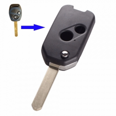 2 Buttons Modified Flip Folding Key Shell For CRV Odyssey Honda 5 Pieces/Lot