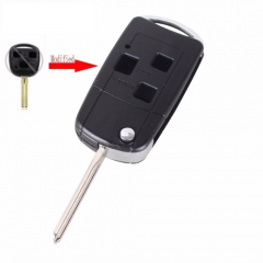 Folding Remote Key Shell 3 Button For IS200 GS300 LS400 RX300 Uncut Blade 5 Pieces/Lot