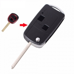 Flip Folding Remote Key Shell For Lexus IS200 IS300 LS400 LS430 2 Buttons With Logo 5 Pieces/Lot
