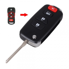 Flip folding Key Shell For Nissan G35 I35 350Z Sentra Altima Maxima with 4 Button 5 Pieces/Lot