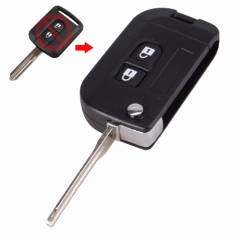 2 button Flip Folding Key Shell For Nissan Qashqai Micra Navara Almera Note 5 Pieces/Lot