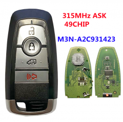 315MHz M3N-A2C931423 Smart Key For 2019 Ford Transit Connect
