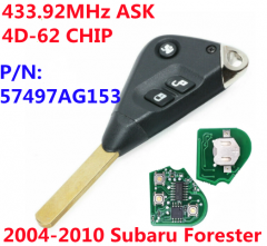 (433Mhz) Remote Key For Subaru Impreza Forester Liberty